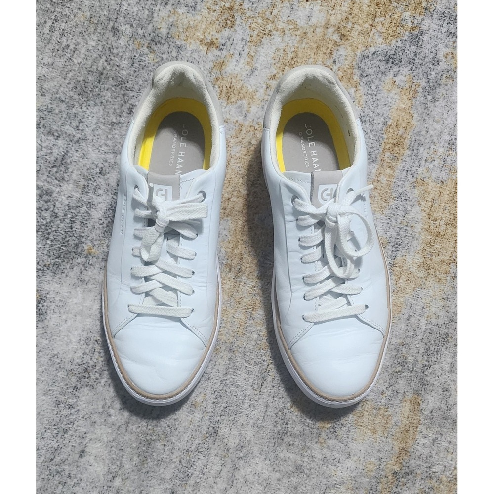 Cole Haan Women's White Leather GrandPrø Topspin Sneakers Size 9.5 B W24755